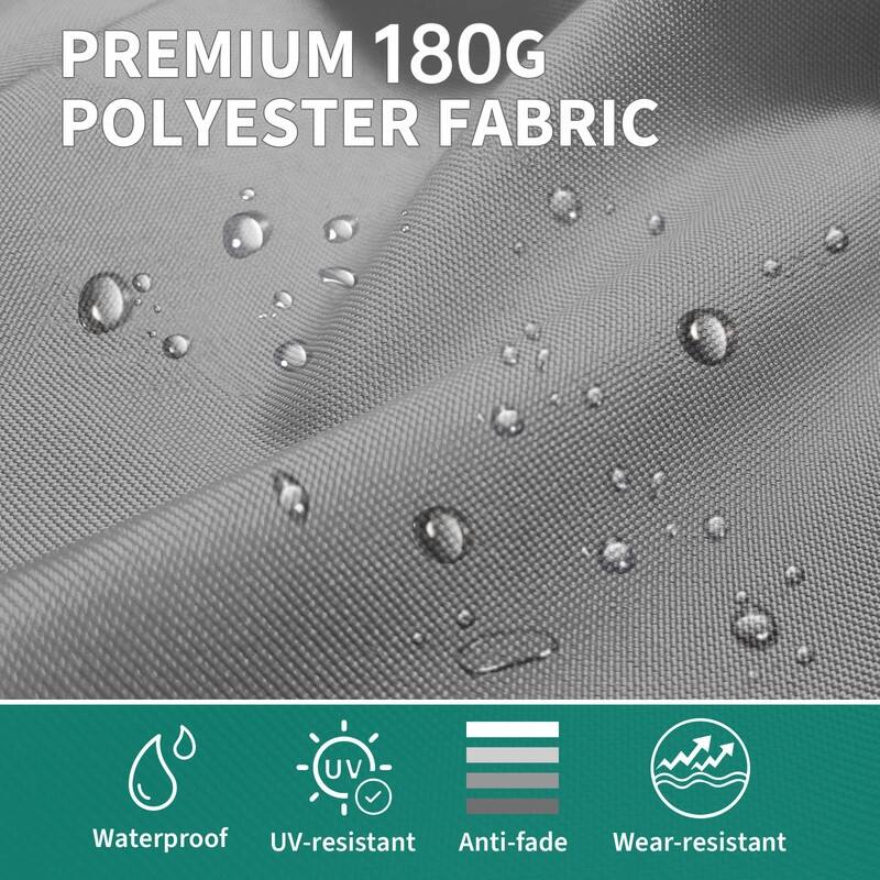 13ft Large Patio Umbrella, Double-Sided Outdoor Market Rectangle Umbrellas