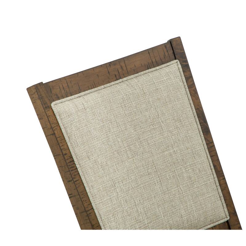 Magnussen Home Bay Creek Toasted Nutmeg Step Upholstered Side Chair Two Pack - 19.75''W x 24''D x 39.75''H