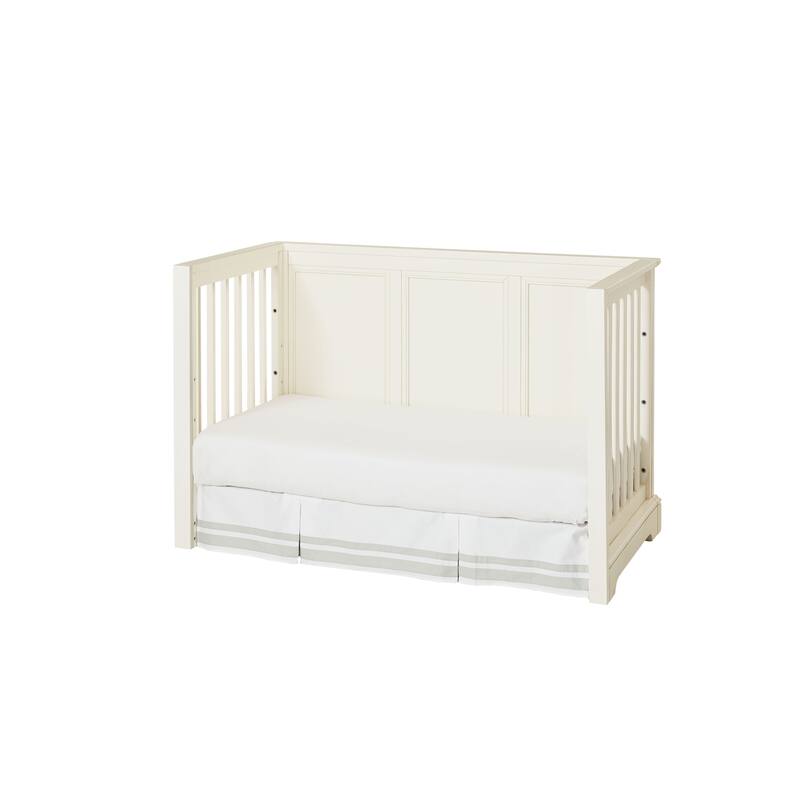 Hanley 56" Wide Island Crib, Chalk