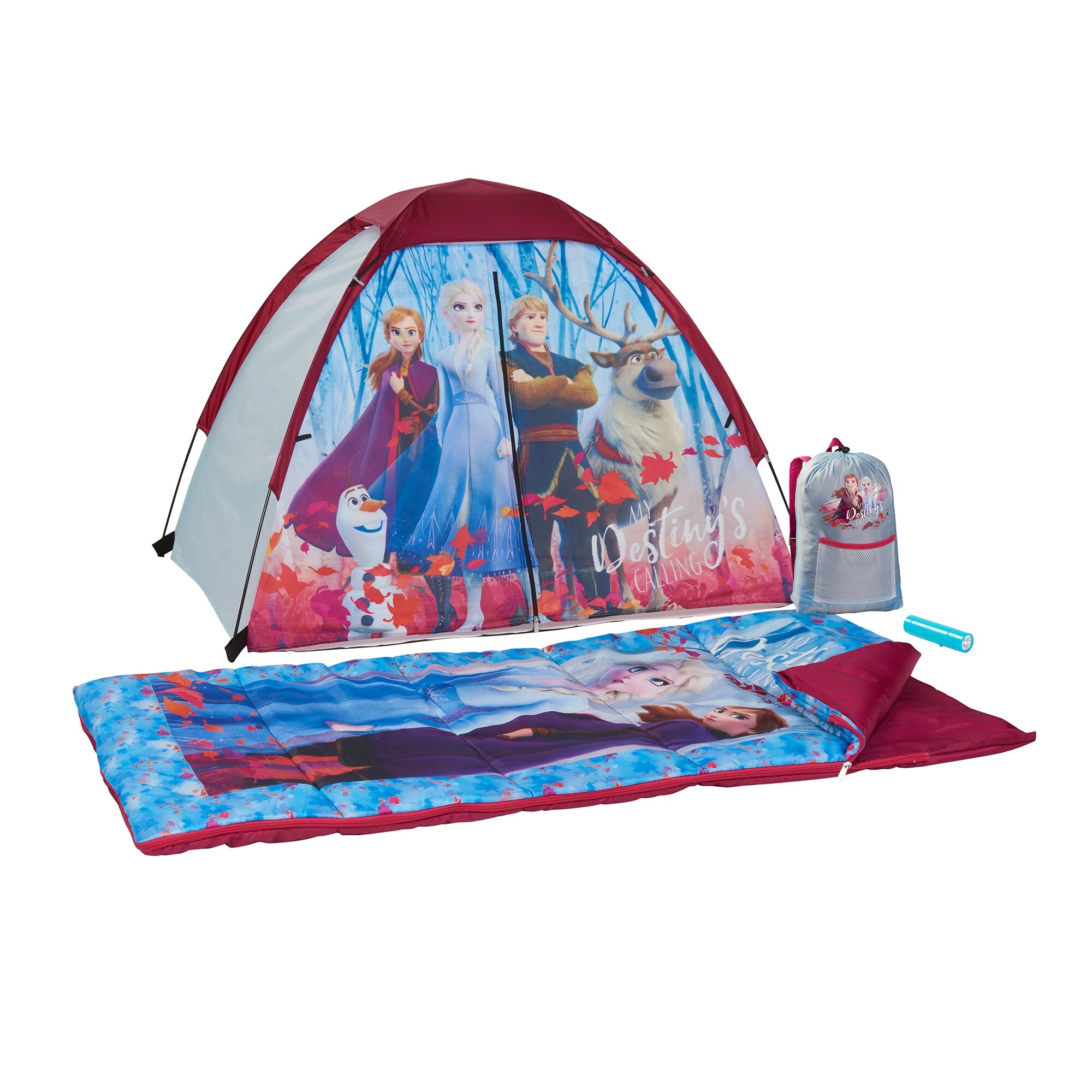 Exxel Outdoors Disney Frozen 2 Kids 4 Piece Camping Set with Tent Sleeping Bag L x W x H 48 x 36 x 36 inches Bed Bath Beyond 37479856