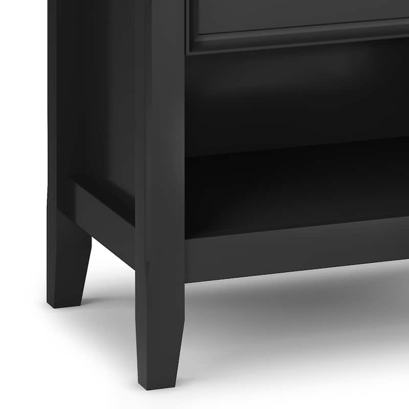WYNDENHALL Halifax SOLID WOOD 24 inch Wide Bedside Nightstand Table