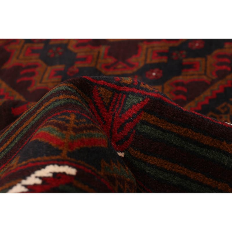 Teimani Burgundy Rug 3'11" x 6'5" - 3'11 x 6'5