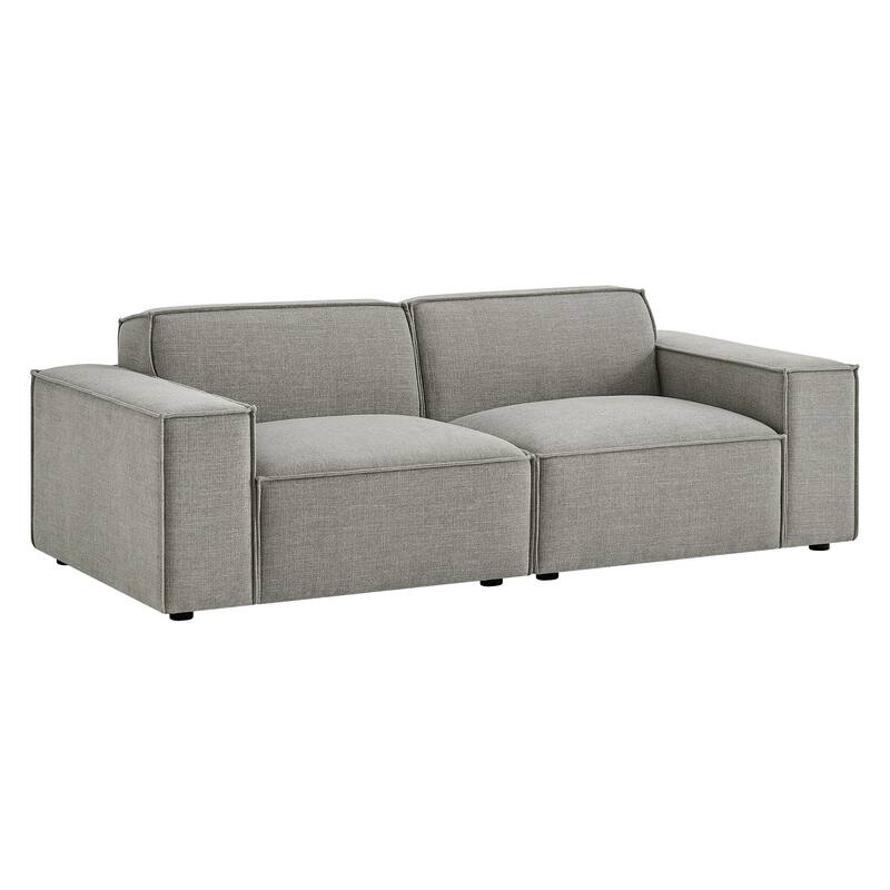Restore 2-Piece Performance Fabric Upholstered Modular Loveseat