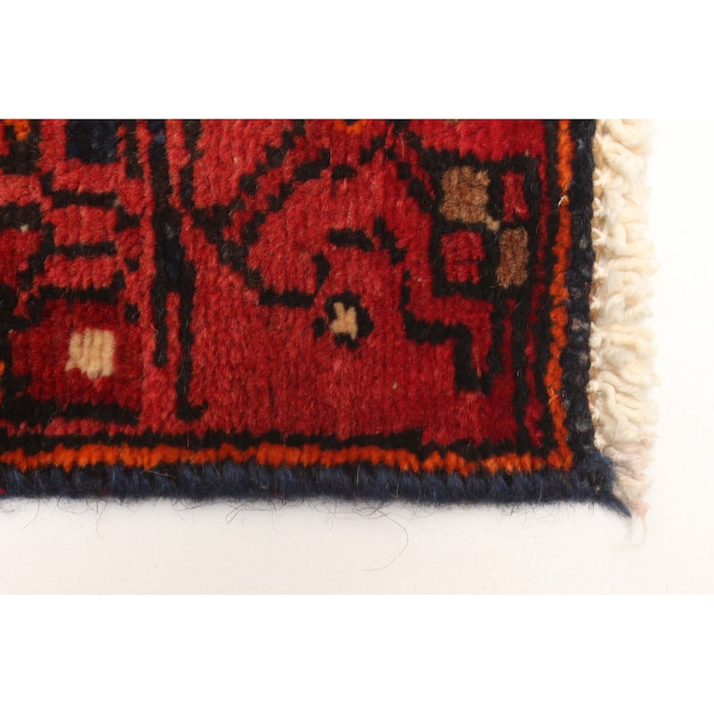 ECARPETGALLERY Hand-knotted Andelz Red Wool Rug - 4'0 x 6'6