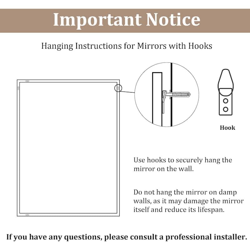 Rectangle Wall Mirror Bathroom Mirror Vanity Mirror(Set of 2) - 26*0.8*37.7