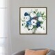 preview thumbnail 17 of 16, iCanvas "White-Blue Symphony" by Asia Jensen Framed Canvas Print