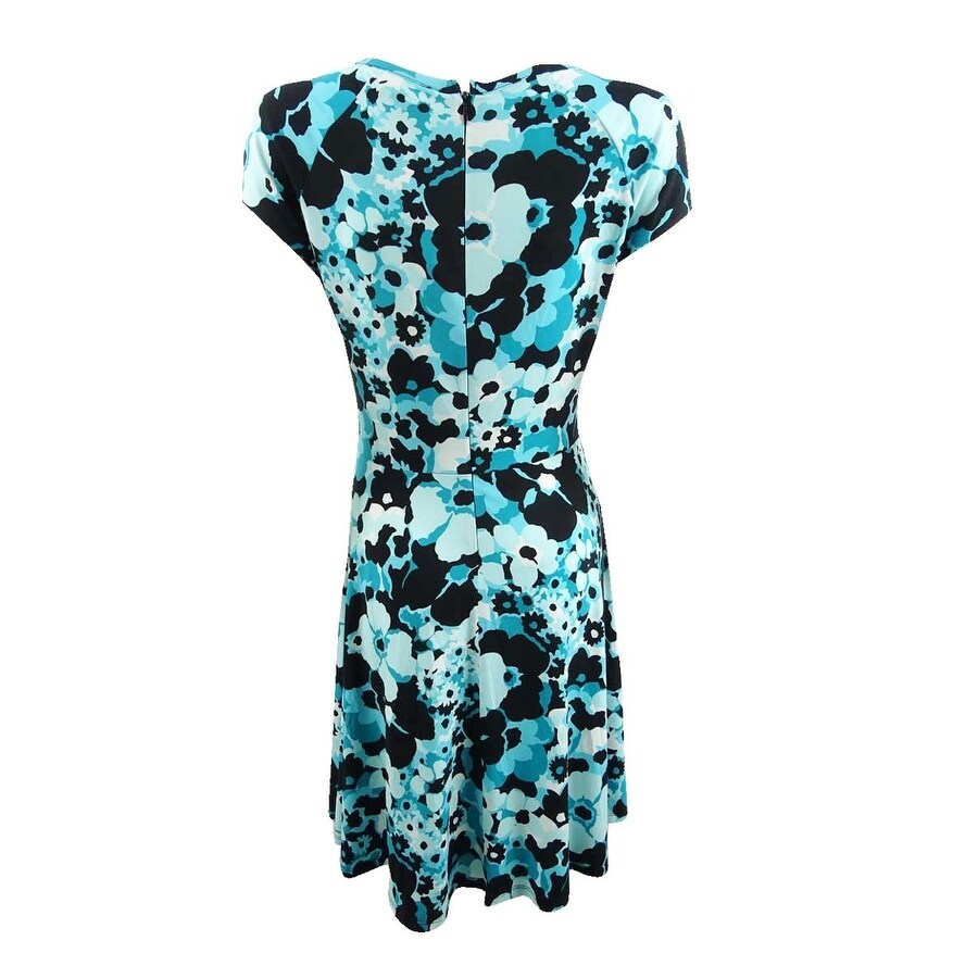 michael kors tile blue dress