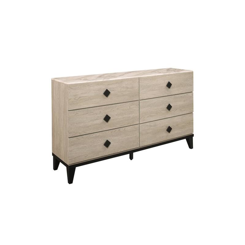 Frederic 3 Piece Gray Modern Fabric Upholstered Panel Bedroom Set