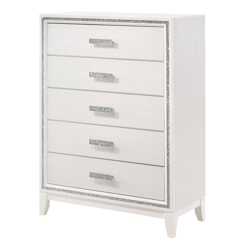 Correa 5-Drawer Chest - White