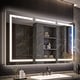preview thumbnail 36 of 82, Modland 48"-72"W x 36"H Lighted Bathroom Medicine Cabinet with Backlit & Frontlit Modes,Anti-Fog 60x36 - Triple Door