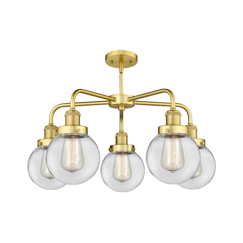 Innovations Lighting Beacon - 5 Light 24" Stem Hung Chandelier