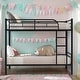 preview thumbnail 2 of 35, Twin Over Twin Metal Bunk Bed,Bunk Bed Save Space or Split Into 2 Beds