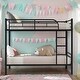 preview thumbnail 1 of 35, Versatile Bunk bed,Twin Over Twin Metal Bunk Bed,Bunk Bed Save Space Or Split Into 2 Beds, Wear-Resistant Finish Black