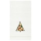 preview thumbnail 1 of 0, Festive Tree Hemstitch Decorative Guest Towel A/2 - Set of 2