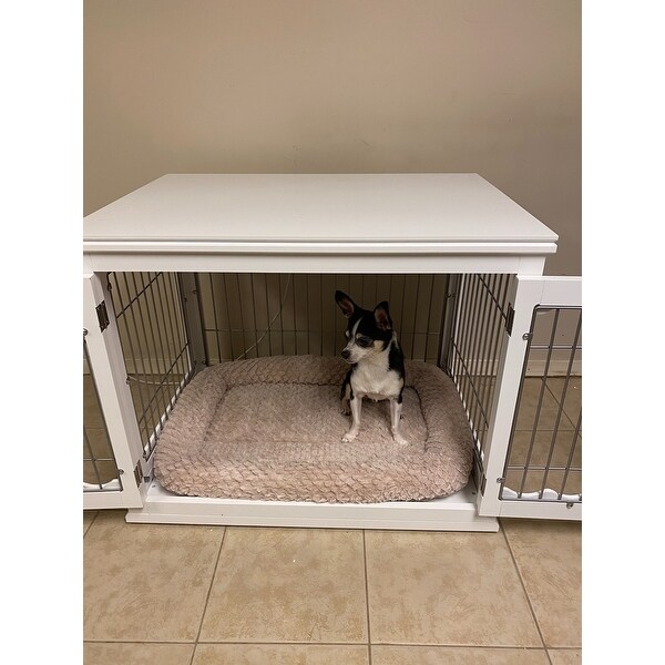 unipaws pet crate end table
