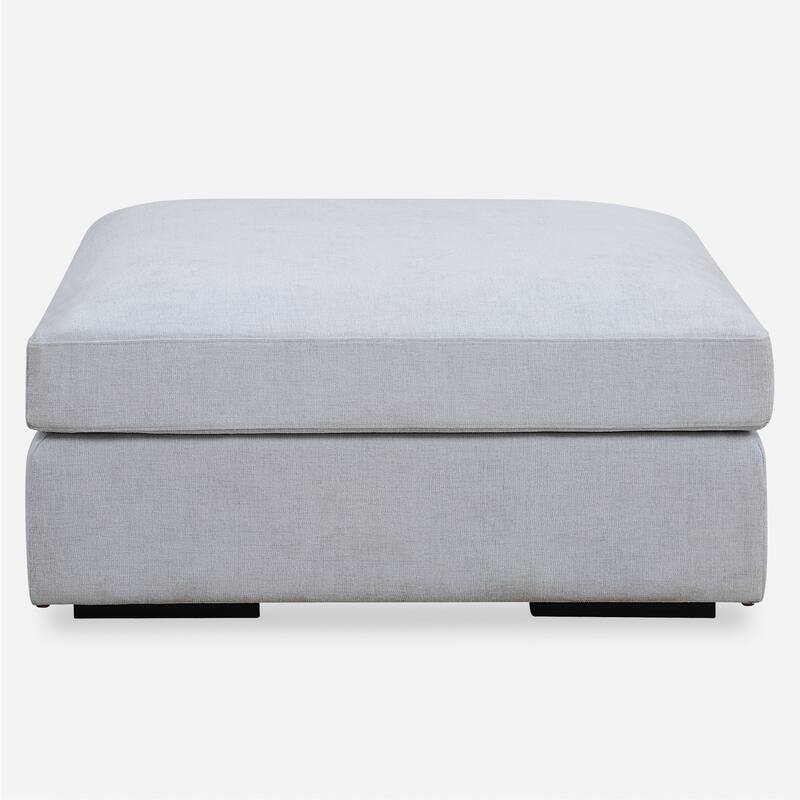 Uttermost Refuge Cloud Blue Sofa Ottoman - 20"Hx 40"Wx 40 "D