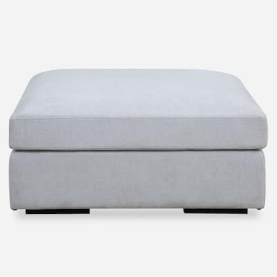 Uttermost Refuge Cloud Blue Sofa Ottoman - 20"Hx 40"Wx 40 "D