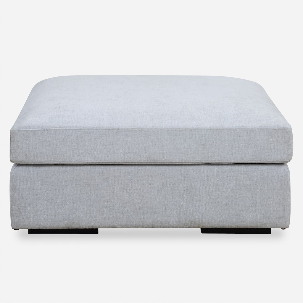 Uttermost Refuge Cloud Blue Sofa Ottoman - 20"Hx 40"Wx 40 "D