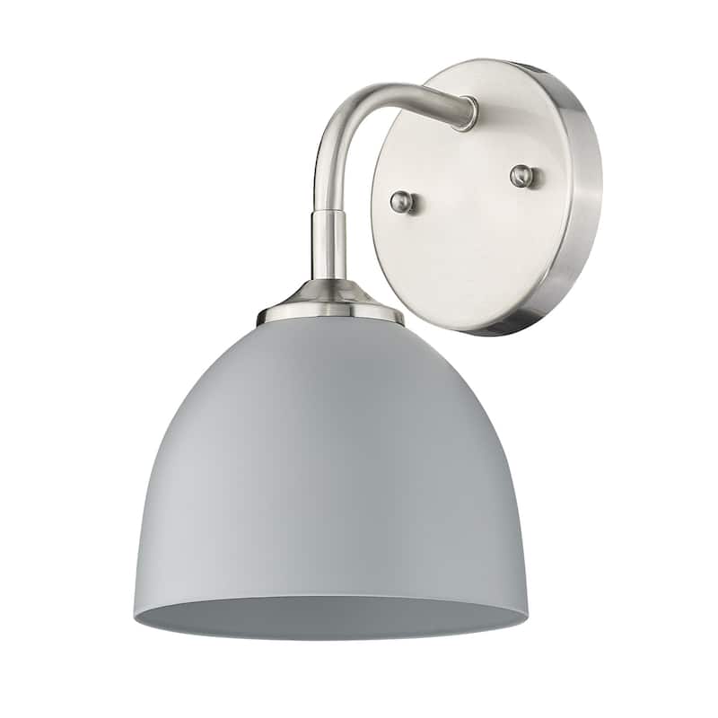 Golden Lighting 6956-1W MGY Zoey 10" Tall Wall Sconce