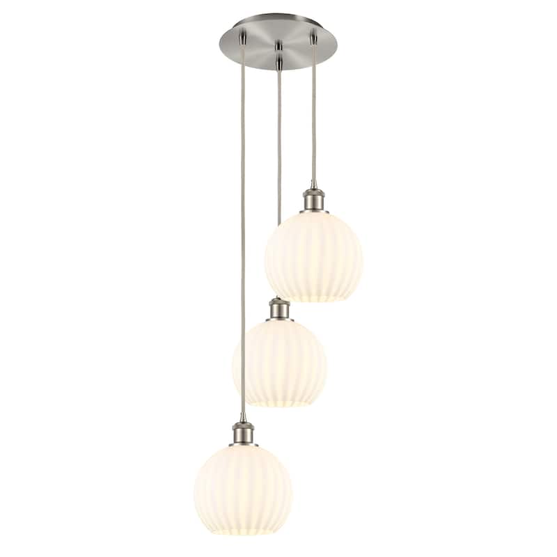 Innovations Lighting 113B-3P-31-15 White Venetian Pendant White