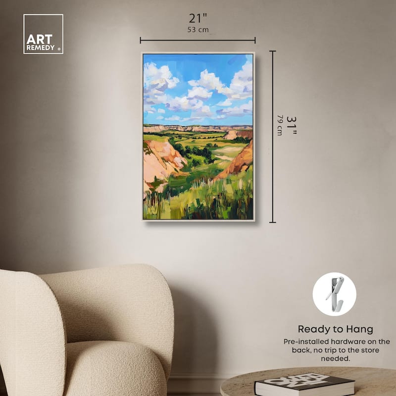 Rolling Hills and Sky I Canvas by Art Remedy