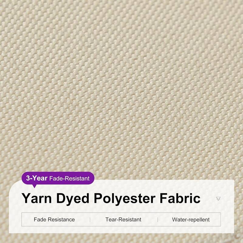 PURPLE LEAF 10 ft Square 360 Degree Rotation Patio Cantilever Umbrella