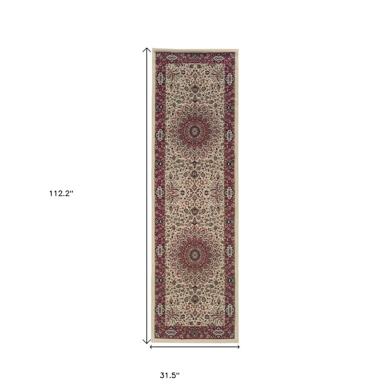 HomeRoots Oriental Traditional Runner Area Rug