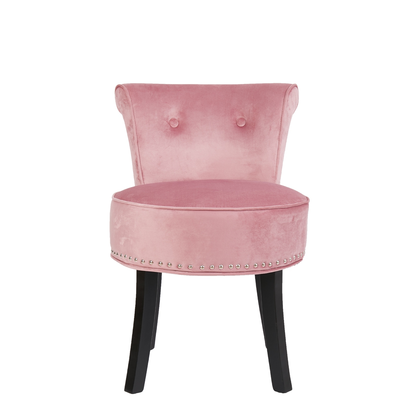 Velvet Tufted Vanity Stool Low Back Makeup Chair 19