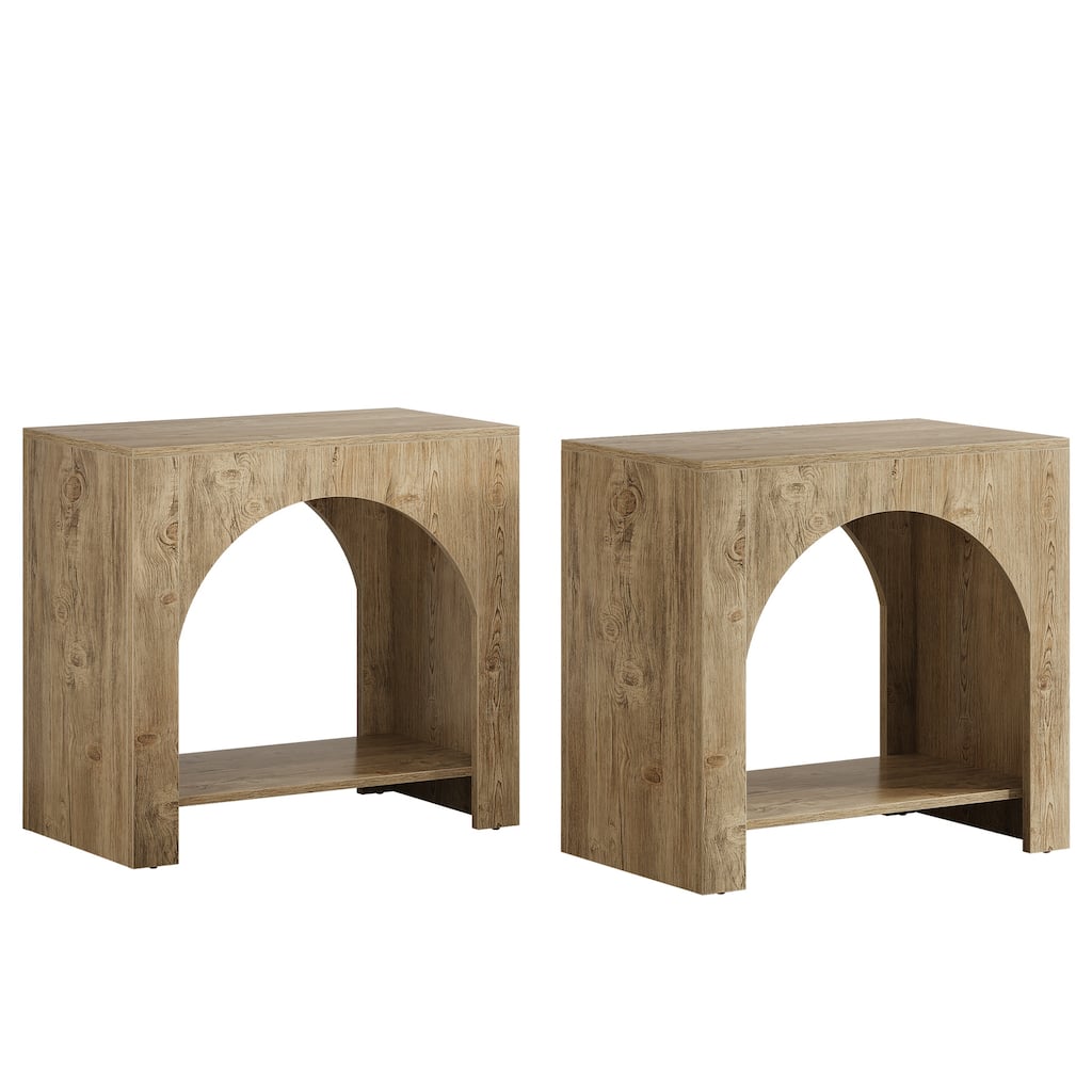 Farmhouse Night Stand Bedside Table for Bedroom Home Living Room