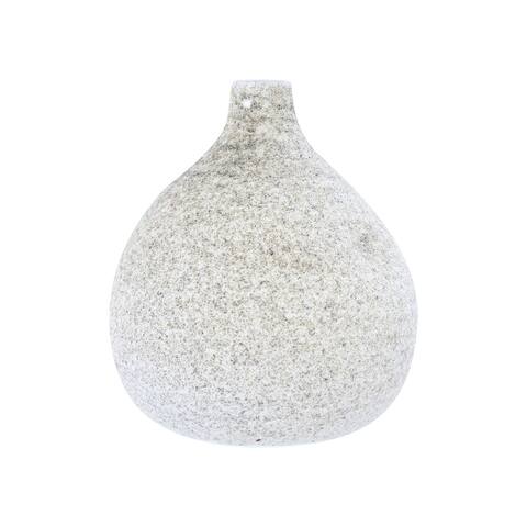 Textured Terracotta Vase with Narrow Top