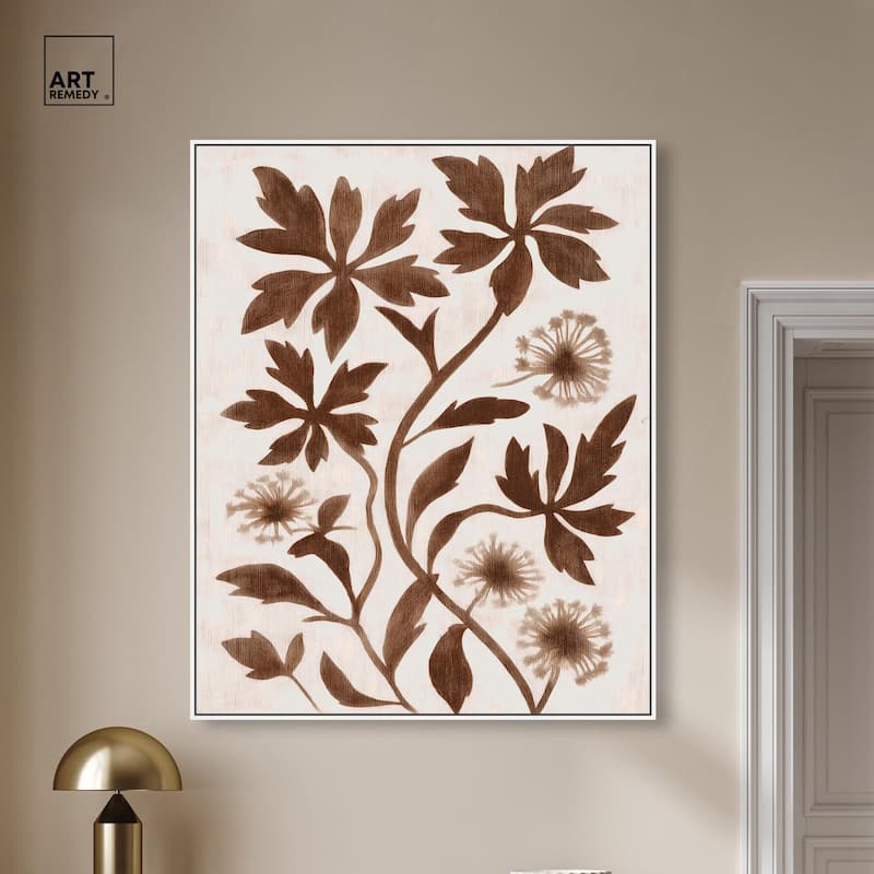 Sepia Sepal I Canvas by Art Remedy