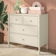 preview thumbnail 27 of 32, Max & Lily Jenny Lind 4-drawer Wood Nightstand Dresser Linen White