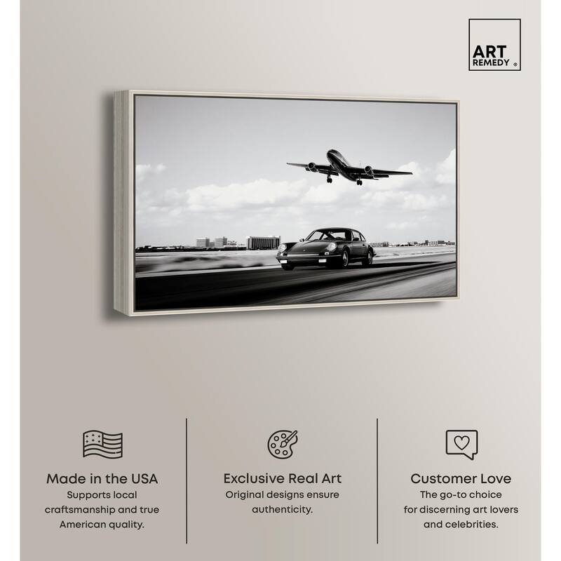 Sports Car Takeoff Canvas by Art Remedy