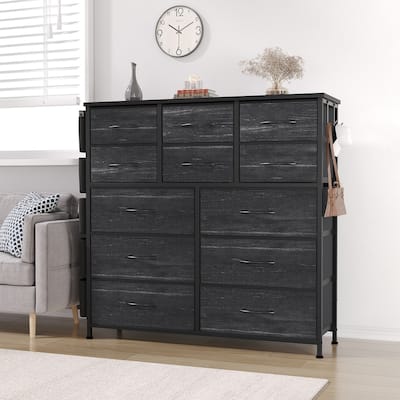 Dresser for Bedroom with 12 Drawers Steel Frame