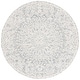 preview thumbnail 6 of 14, SAFAVIEH Handmade Ebony Navah Modern Rug. 6' Round - Grey/Ivory - Round