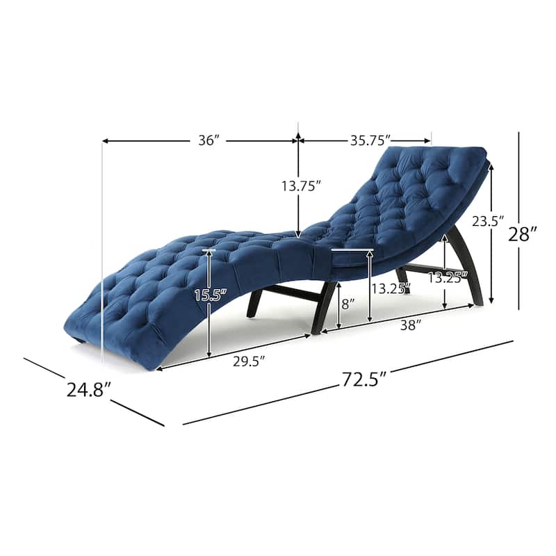 Lounge Chair - Antique Navy Blue