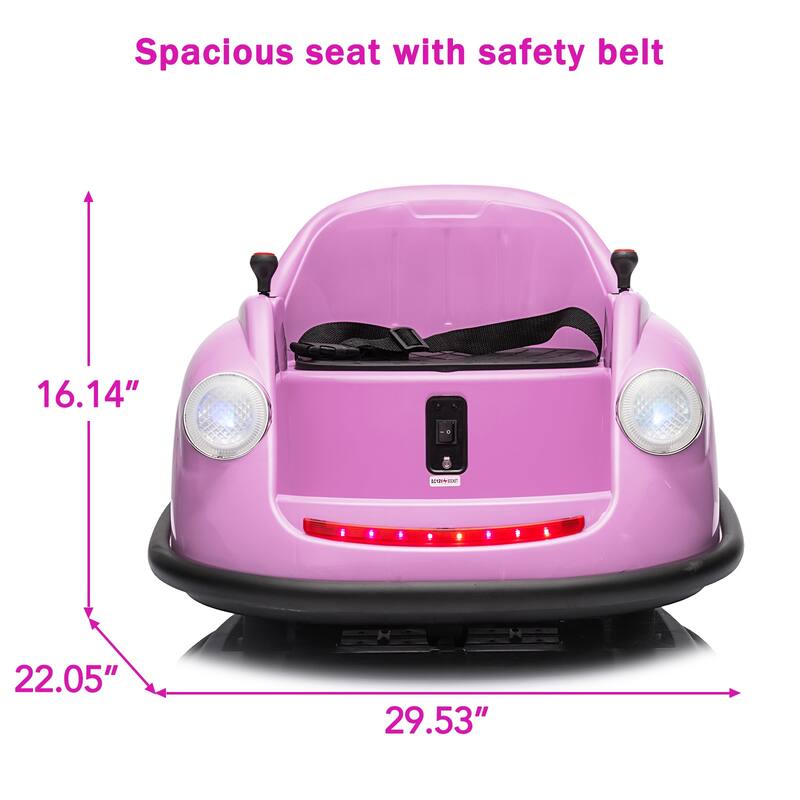 12V Kids Ride On Bumpin Bumper Car 360 Degree Spin