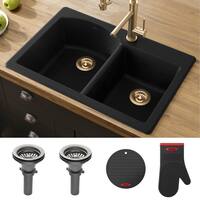 Black drop in kitchen sinks