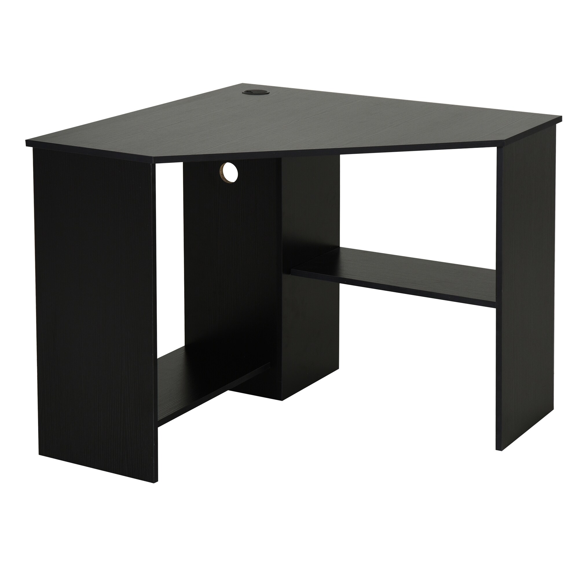 Shop Homcom Multi Tier Corner Computer Desk Writing Table For Home