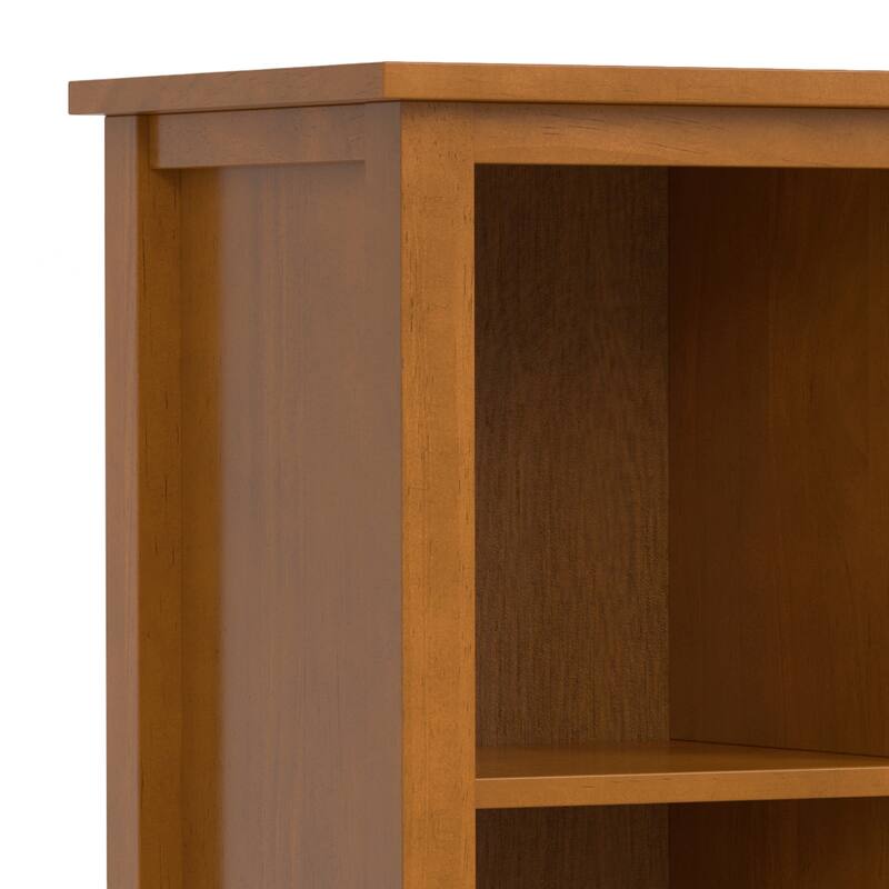 WYNDENHALL Norfolk SOLID WOOD 48 x 44 inch Transitional 9 Cube Storage in Light Golden Brown - 15.8"d x 44"w x 48"h