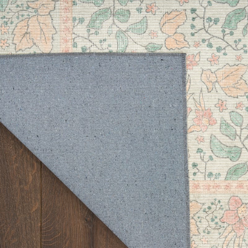Nourison Botanical Washables Indoor only Textured Floral Area Rug
