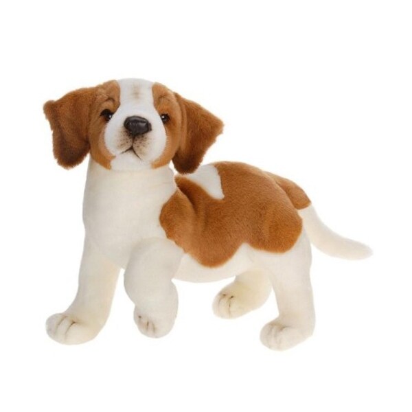 Set Of 2 Lifelike Handcrafted Extra Soft Plush St Bernard Dog Puppy Stuffed Animals 13 75 Multi N A