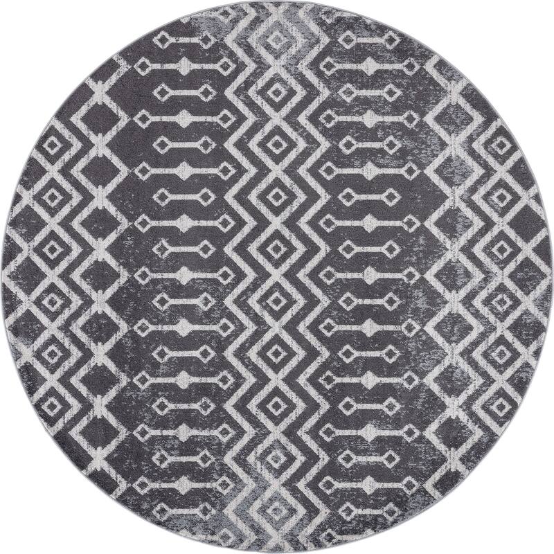 Gematria Moroccan Geometric Indoor Area Rug