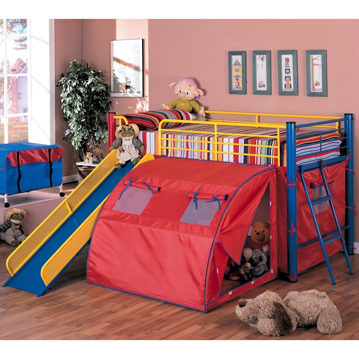 Red loft bed sales