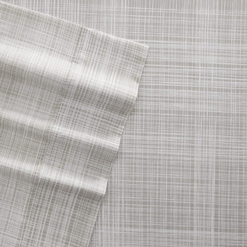 Becky Cameron Printed 4 Piece Deep Pocket Bed Sheets Set - Full - thatch-gray