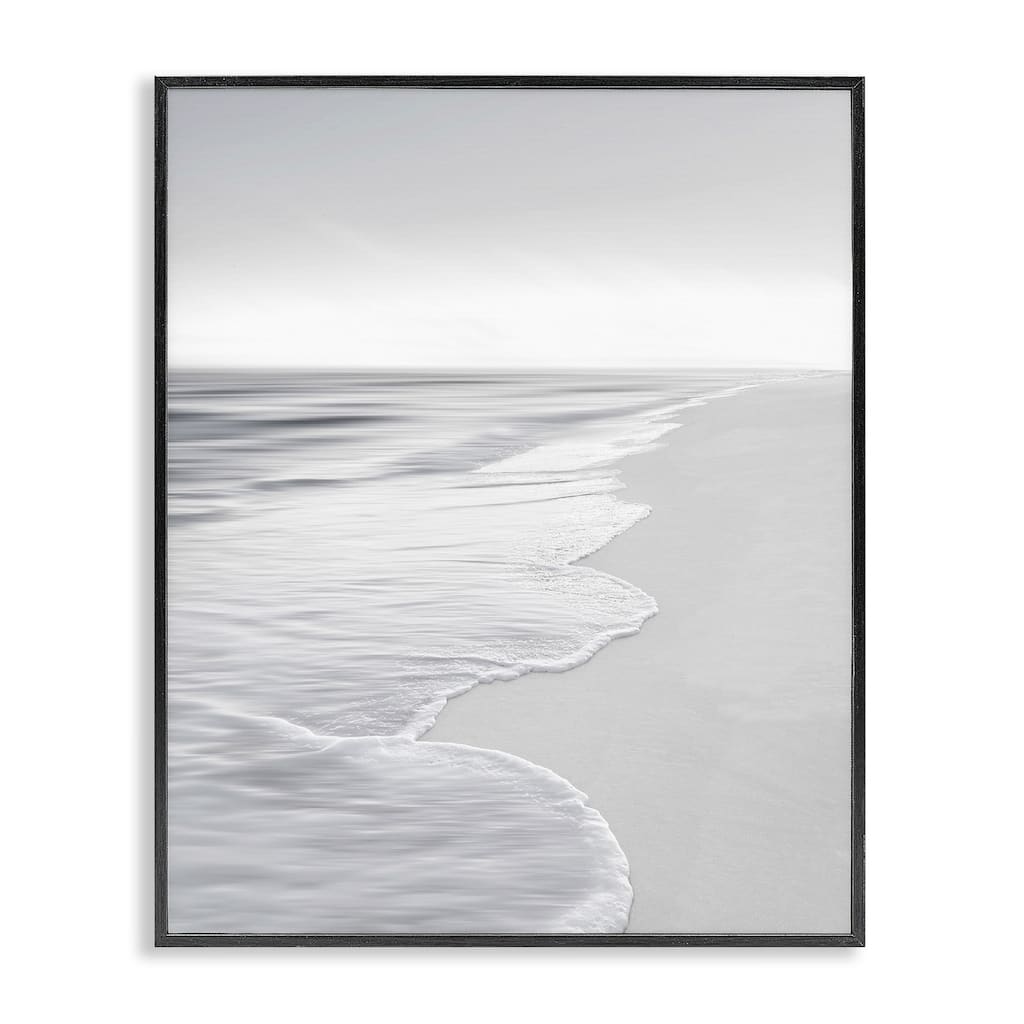 Stupell Foamy Beach Coast Framed Giclee Art Design By Maggie Olsen