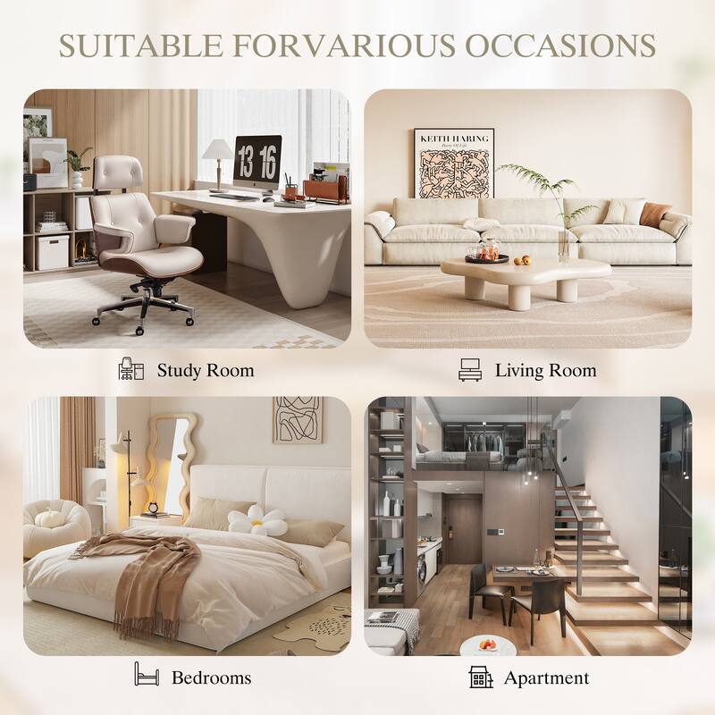 Modern Boucle 2-Seater Sofa with Storage Pockets, Deep-Seated Small Couch with Armrest Pillows for Apartments