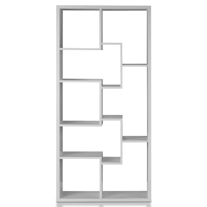 DH BASIC Modern 73-inch 8-Open Shelf Display Bookcase by Denhour