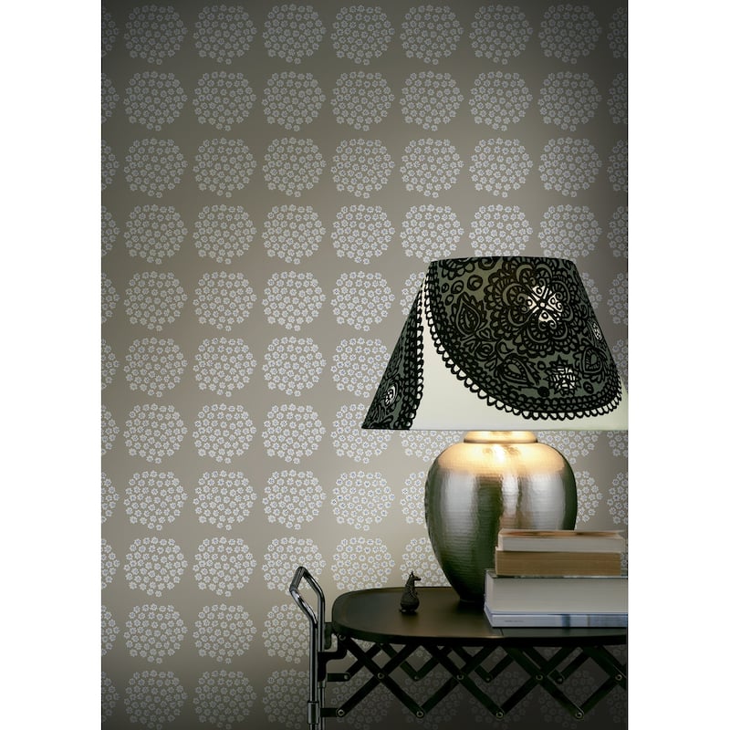 Marimekko Taupe Puketti Peel & Stick Wallpaper