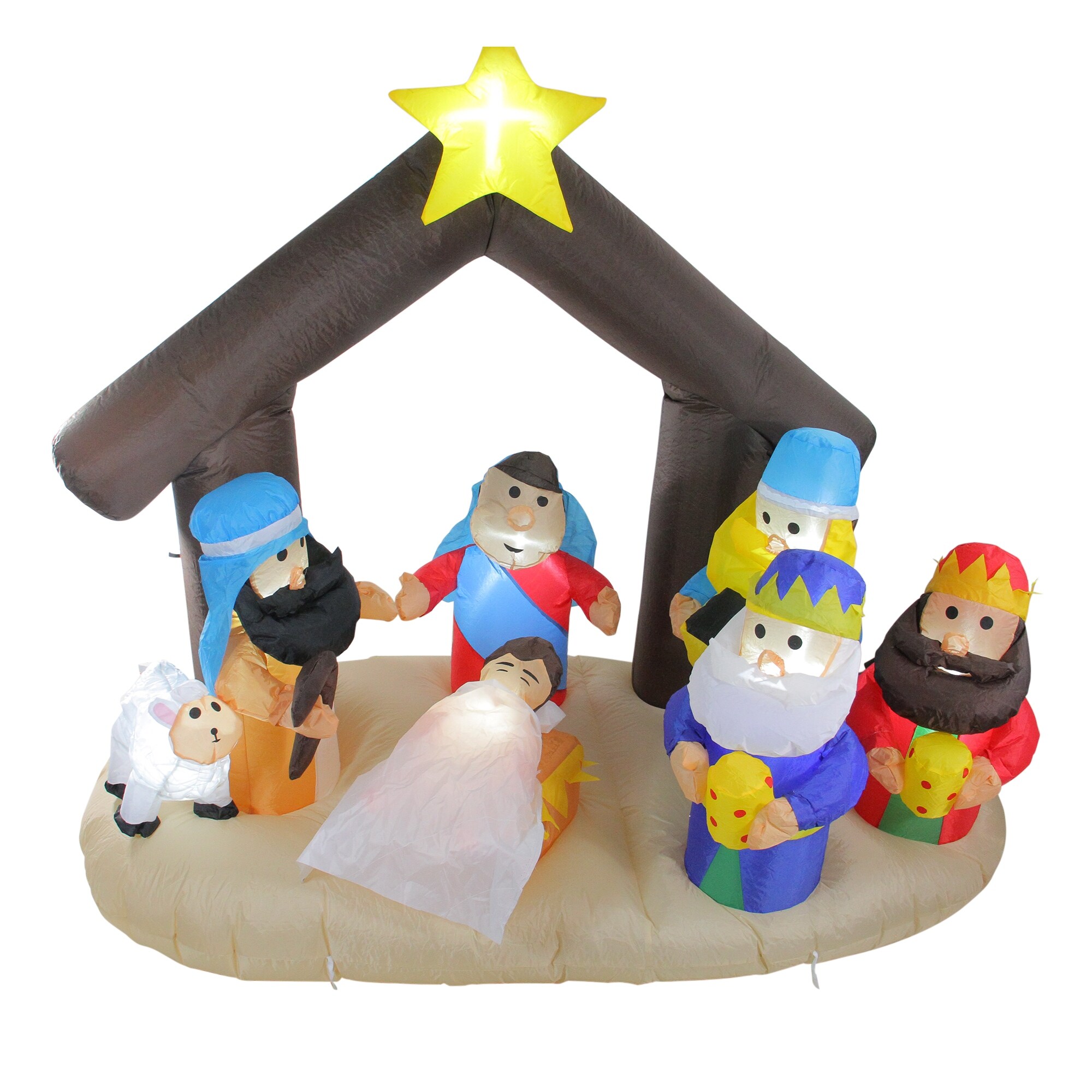 Shop 5 5 Inflatable Nativity Scene Lighted Christmas Outdoor